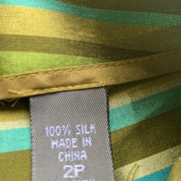 Kate Hill 💯 Silk 2 Piece Sleeves Pant Suit - Picture 6 of 8